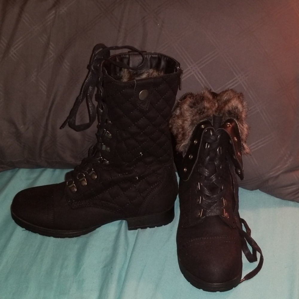 Tall or short black boots